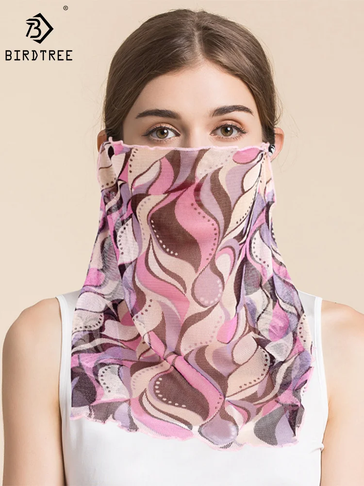 Birdtree 2PCS 100%Natural Mulberry Silk Scarf Knitted Collar Collar Fake Scarf And Sunscreen Mesh Female Head Scarf A37205QM
Birdtree 2PCS 100%Natural Mulberry Silk Scarf Knitted Collar Collar Fake Scarf And Sunscreen Mesh Female Head Scarf A37205QM