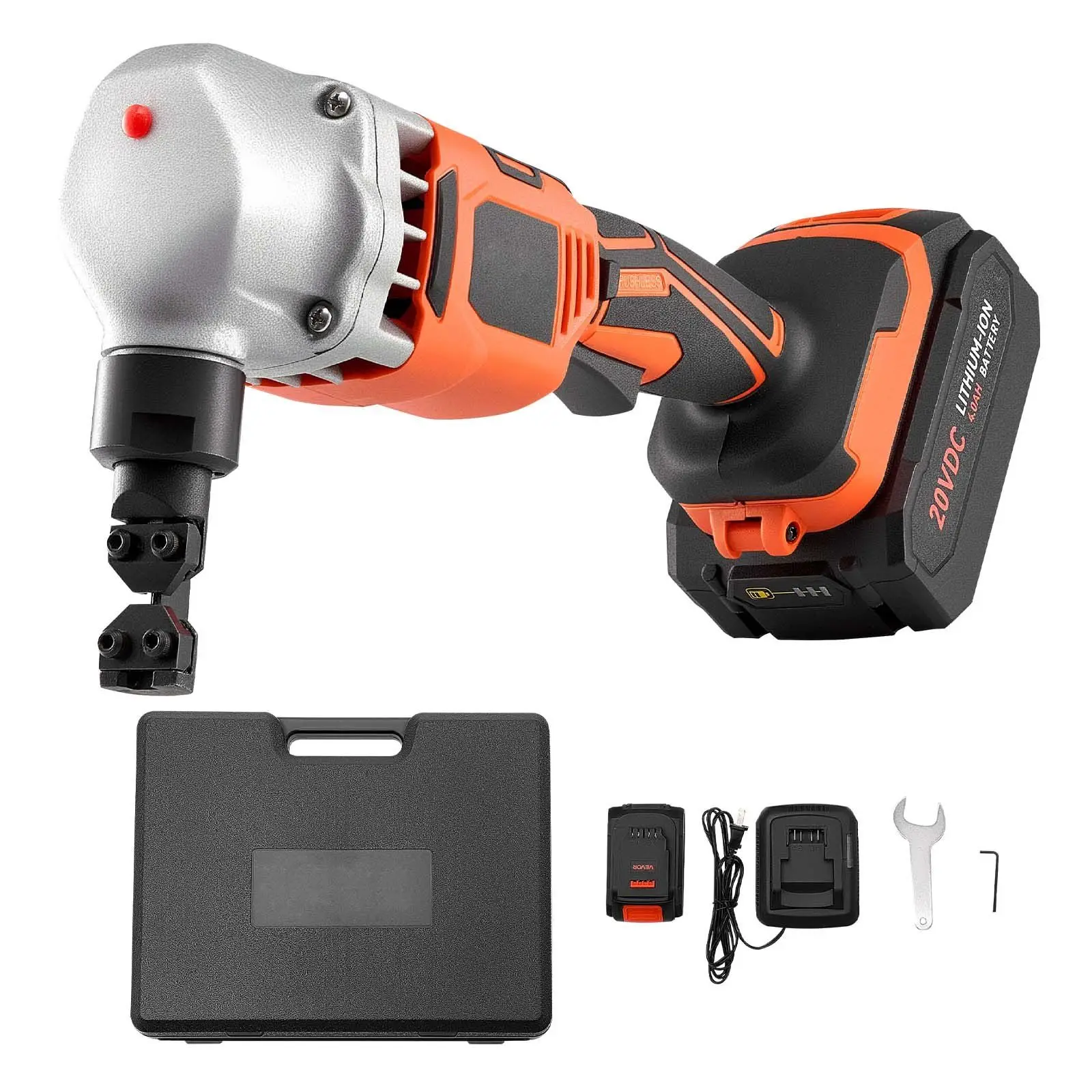 Cordless Metal Nibbler, with 18 V 4000 mAh Battery, 1200 RPM Brushless Motor, Electric Nibbler Metal Cutter with Plastic
Cordless Metal Nibbler, with 18 V 4000 mAh Battery, 1200 RPM Brushless Motor, Electric Nibbler Metal Cutter with Plastic