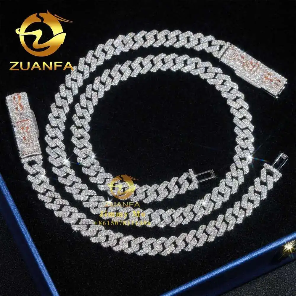 Custom Name Lock Pass Diamond Tester 8mm Two Tone Color Iced Out Hip Hop Vvs1moissanite Diamond Cuban Link Chain Letter Necklace
Custom Name Lock Pass Diamond Tester 8mm Two Tone Color Iced Out Hip Hop Vvs1moissanite Diamond Cuban Link Chain Letter Necklace
