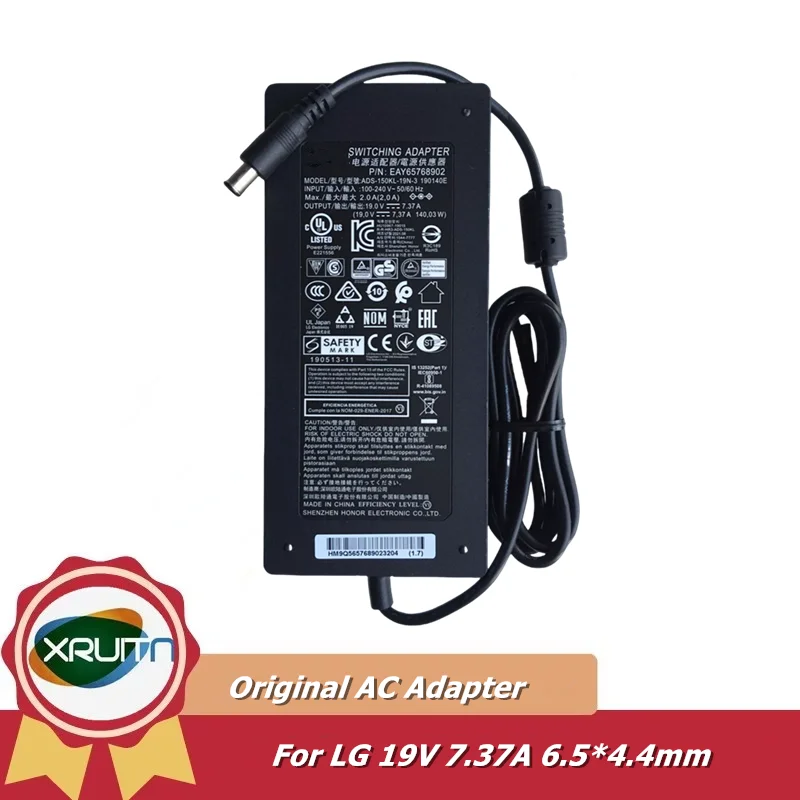 Оригинальный импульсный адаптер A16-140P1A ADS-150KL-19N-3 EAY 62949001 Зарядное устройство LCAP31 19 В 7,37 А для блока питания монитора LG 34WN80C-B
Оригинальный импульсный адаптер A16-140P1A ADS-150KL-19N-3 EAY 62949001 Зарядное устройство LCAP31 19 В 7,37 А для блока питания монитора LG 34WN80C-B