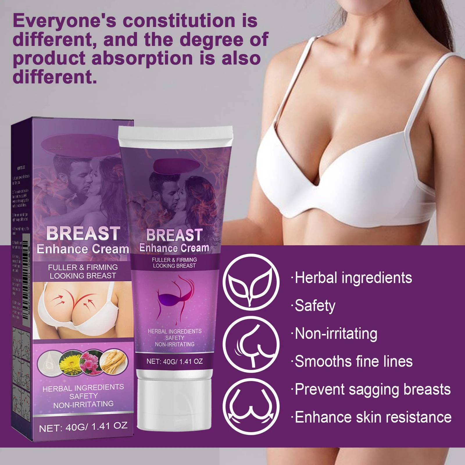 Chest Plumping Lifting Cream Size up Enhancenment Improve Breast Flat Sagging Bust Firming Massage Boob Growth Cream
Chest Plumping Lifting Cream Size up Enhancenment Improve Breast Flat Sagging Bust Firming Massage Boob Growth Cream