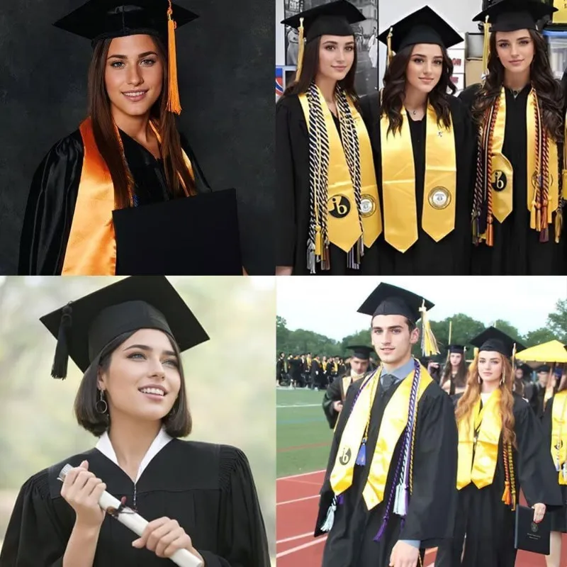 Adult American Woven Graduation Gown Bachelor Academic Costume Set College Student Formal Ceremony Outfit
Adult American Woven Graduation Gown Bachelor Academic Costume Set College Student Formal Ceremony Outfit