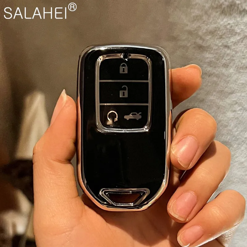 Fashion TPU Car Key Case Cover For Honda Civic Accord Pilot CRV 2015 2016 2017 2018 4 Buttons Protector Auto Styling Accessories
Fashion TPU Car Key Case Cover For Honda Civic Accord Pilot CRV 2015 2016 2017 2018 4 Buttons Protector Auto Styling Accessories