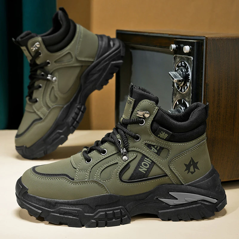 Male City Basic Flat High Cut Footwear Minimal Solid Tone Cushion Insole Shock Absorb Outsole All Season Street Daily Boots
Male City Basic Flat High Cut Footwear Minimal Solid Tone Cushion Insole Shock Absorb Outsole All Season Street Daily Boots