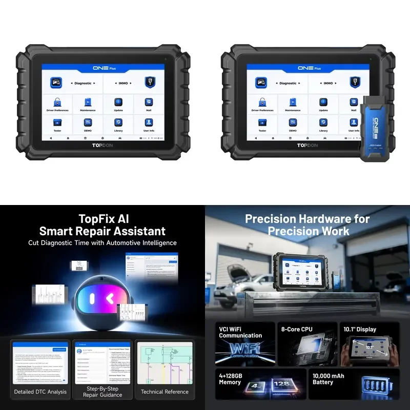 2026 TOPDON One Plus Universal Automotive Diagnostic Scanner AI Functions ECU Coding Full System Diagnostic 52 Special
2026 TOPDON One Plus Universal Automotive Diagnostic Scanner AI Functions ECU Coding Full System Diagnostic 52 Special