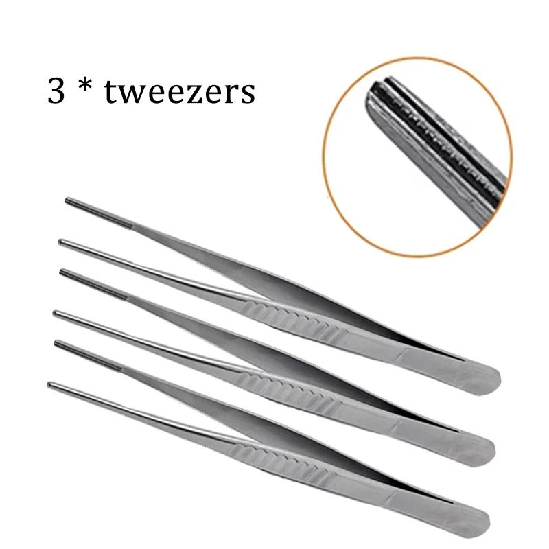 3pcs Debakey Forceps Set Atraumatic Tissue Forceps for Vascular Surgery & Microsurgery Instruments
3pcs Debakey Forceps Set Atraumatic Tissue Forceps for Vascular Surgery & Microsurgery Instruments