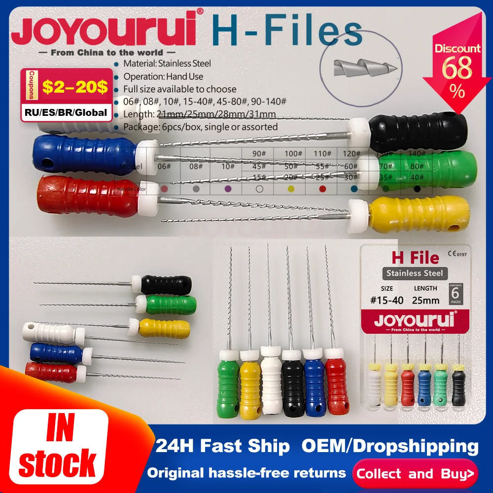 Dental H Files 25mm #15-40 Hand Use Needle Endodontic Instruments Reamers 31mm Nickel Titanium Dentist Tools Root Cancel File
Dental H Files 25mm #15-40 Hand Use Needle Endodontic Instruments Reamers 31mm Nickel Titanium Dentist Tools Root Cancel File