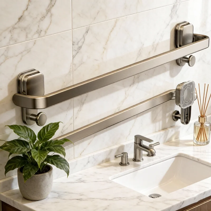 Drill-Free Wall Mount Suction Cup Towel Rack Folding Bathroom Hand Towel Holder 30/40/50cm Towel Bar for Apartment Shower Use
Drill-Free Wall Mount Suction Cup Towel Rack Folding Bathroom Hand Towel Holder 30/40/50cm Towel Bar for Apartment Shower Use