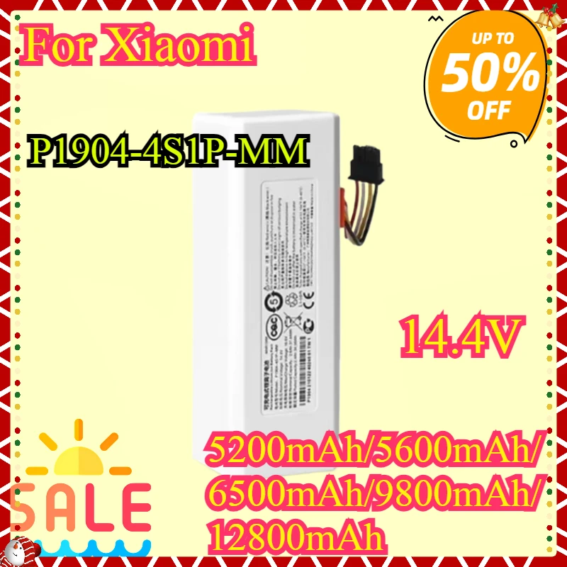 New For Xiaomi Mijia 1C STYTJ01ZHM Robot Vacuum Mop Cleaner 14.4V 12800mAh P1904-4S1P-MM Replacement Battery Accessories
New For Xiaomi Mijia 1C STYTJ01ZHM Robot Vacuum Mop Cleaner 14.4V 12800mAh P1904-4S1P-MM Replacement Battery Accessories