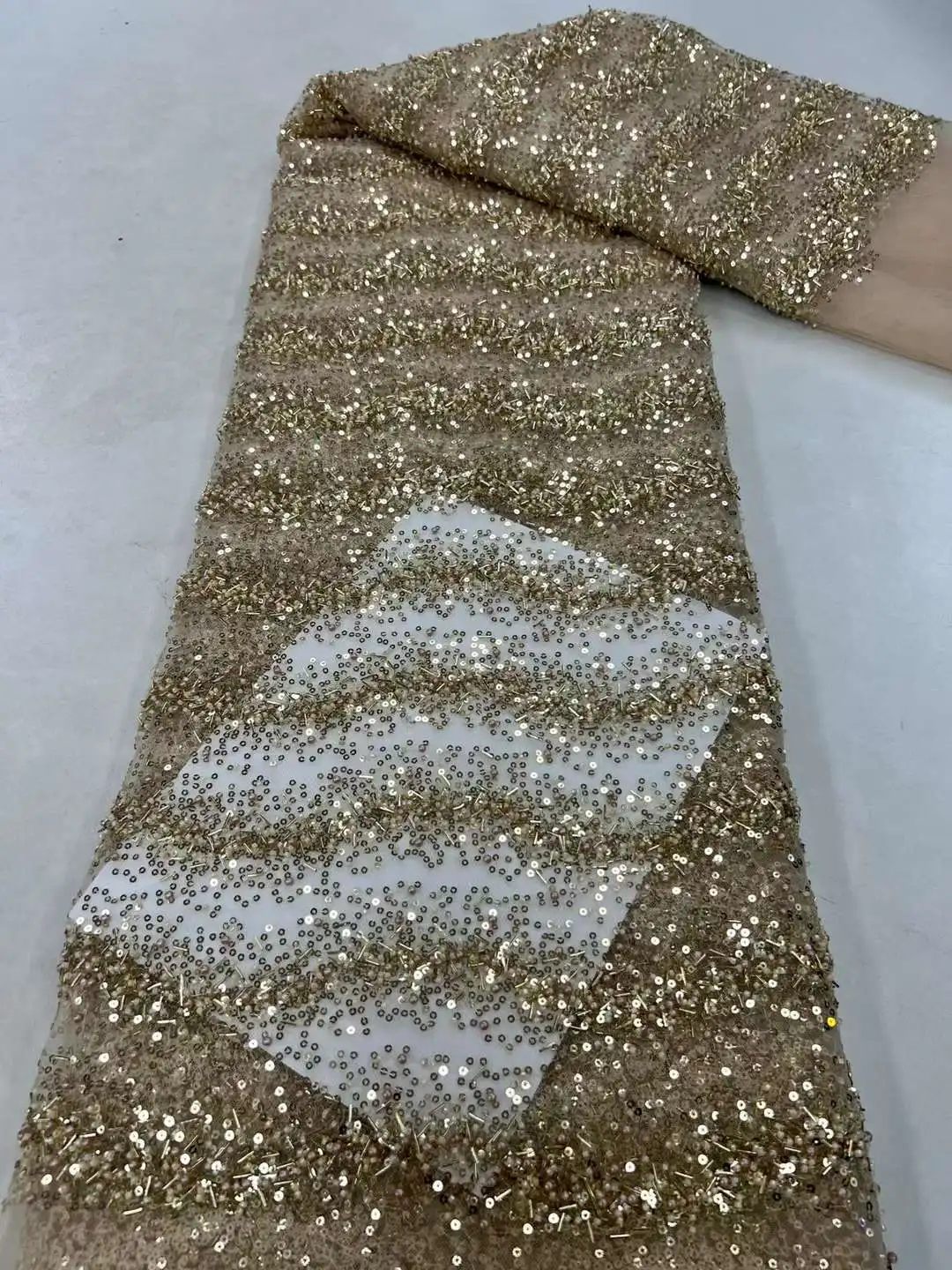 French Groom Beaded Tulle Lace Materials 5 Yards 2023 High Quality Nigerian Women Wedding Sequin Embroidery African Lace Fabric
French Groom Beaded Tulle Lace Materials 5 Yards 2023 High Quality Nigerian Women Wedding Sequin Embroidery African Lace Fabric