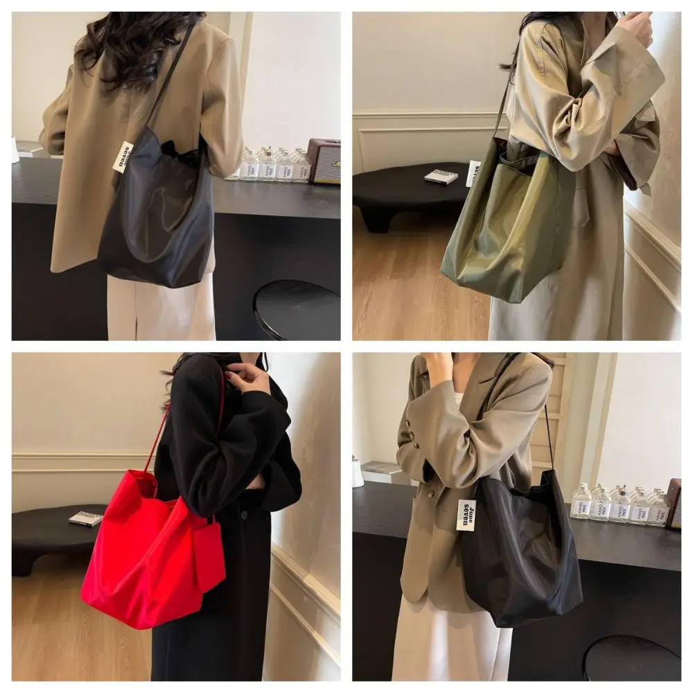 New Solid Color Soft Nylon Shoulder Bag Large Capacity Product Designer Handbag Simple Versatile Tote Bag
New Solid Color Soft Nylon Shoulder Bag Large Capacity Product Designer Handbag Simple Versatile Tote Bag
