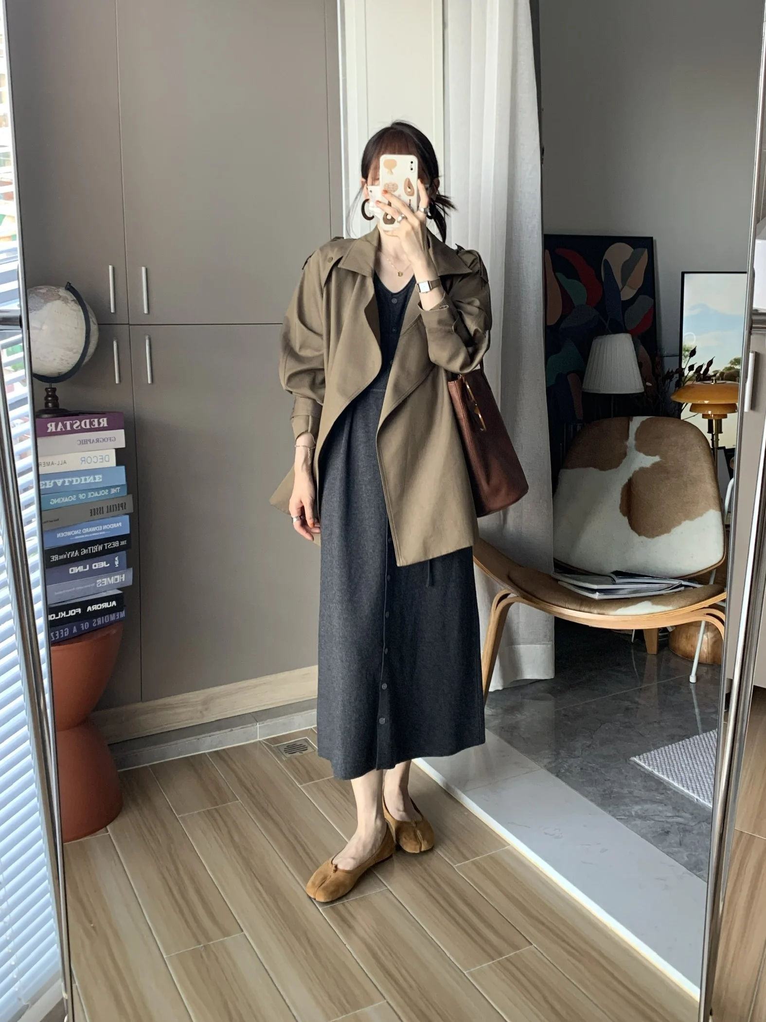 Miss White Bellflower Autumn Winter Olive een Coat Korean Design Commute Versatile Women's Faionable Long Sve irt
Miss White Bellflower Autumn Winter Olive een Coat Korean Design Commute Versatile Women's Faionable Long Sve irt