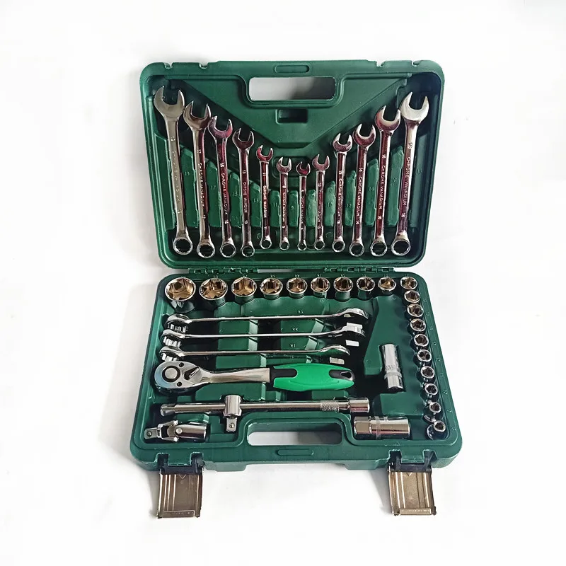 Suitable for wholesale supply Sleeve combination Auto repair toolbox Sleeve wrench Quick wrench combination 41 pieces Dafei set
Suitable for wholesale supply Sleeve combination Auto repair toolbox Sleeve wrench Quick wrench combination 41 pieces Dafei set