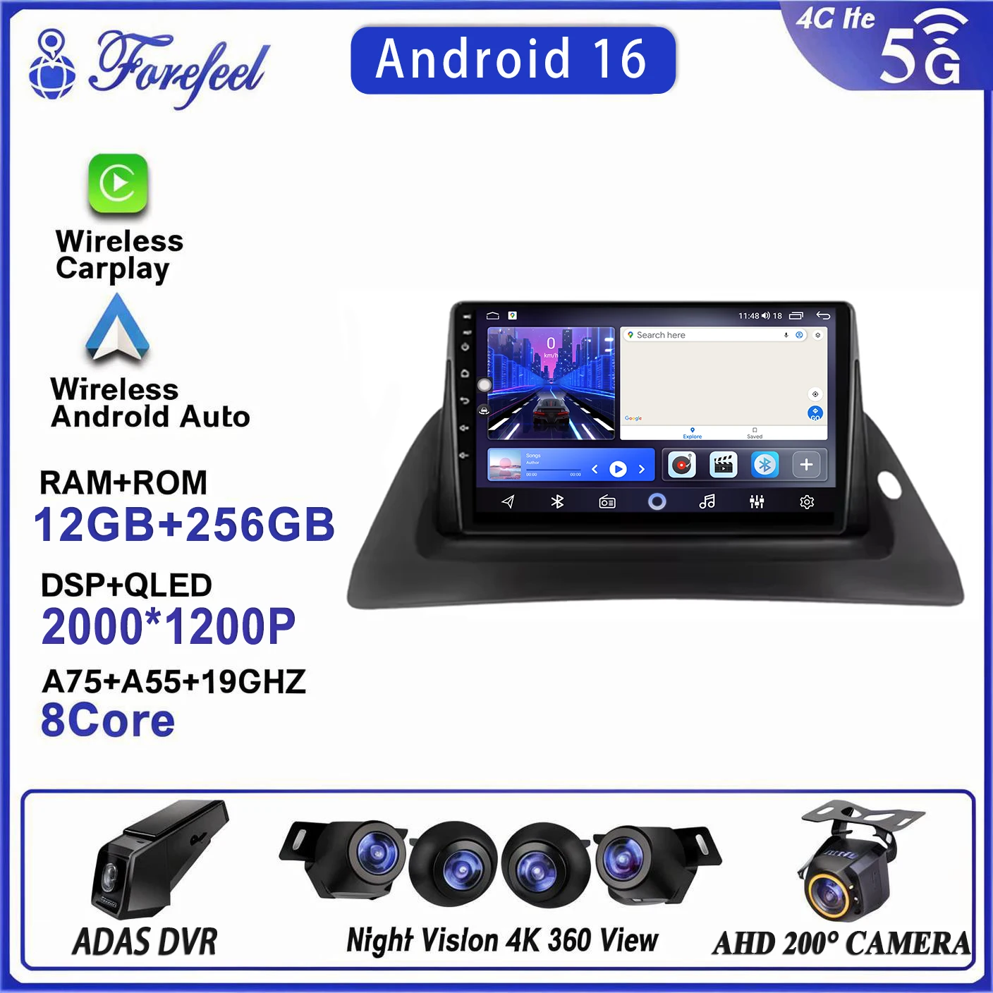 2K Android 16 Gps Navigation Car Auto Radio Wifi For Renault Kangoo 2008 - 2018 Multimedia Cam Player Touch Screen
2K Android 16 Gps Navigation Car Auto Radio Wifi For Renault Kangoo 2008 - 2018 Multimedia Cam Player Touch Screen