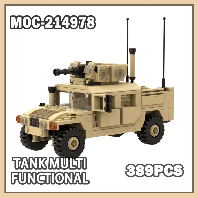 MOC-214978 Multi Functional Tank Military War Building Blocks Assembly Model DIY Set Creative Gifts Kids Adult Beginner 389PCS
MOC-214978 Multi Functional Tank Military War Building Blocks Assembly Model DIY Set Creative Gifts Kids Adult Beginner 389PCS