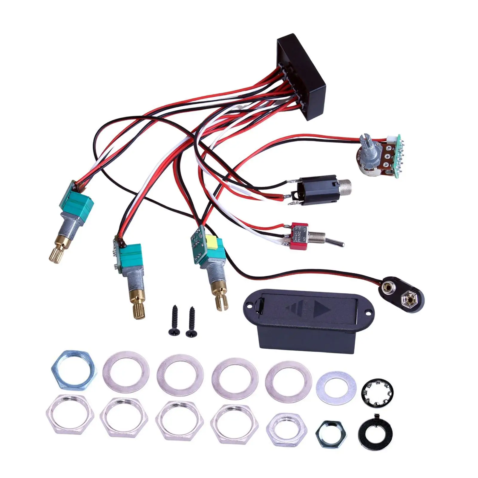 Electric Bass Pickups Accessory Bass EQ Equalizer Electric Bass Preamp Guitar Bass Pickups for Bass Pickup Bass Guitar Parts
Electric Bass Pickups Accessory Bass EQ Equalizer Electric Bass Preamp Guitar Bass Pickups for Bass Pickup Bass Guitar Parts