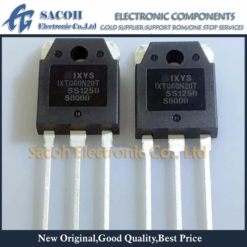 New Original 5Pcs/Lot IXTQ60N20T TO-3P 60A 200V N-Ch MOSFET Field Effect Transistor In Stock 
New Original 5Pcs/Lot IXTQ60N20T TO-3P 60A 200V N-Ch MOSFET Field Effect Transistor In Stock