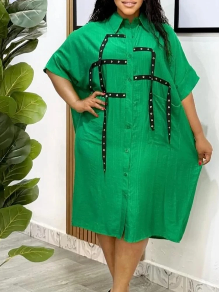 Plus Size African Dresses for Women Fashion 2025 Summer Half Sleeve Polyester Shirt Dresses Dashiki African Clothes Women S-3XL
Plus Size African Dresses for Women Fashion 2025 Summer Half Sleeve Polyester Shirt Dresses Dashiki African Clothes Women S-3XL