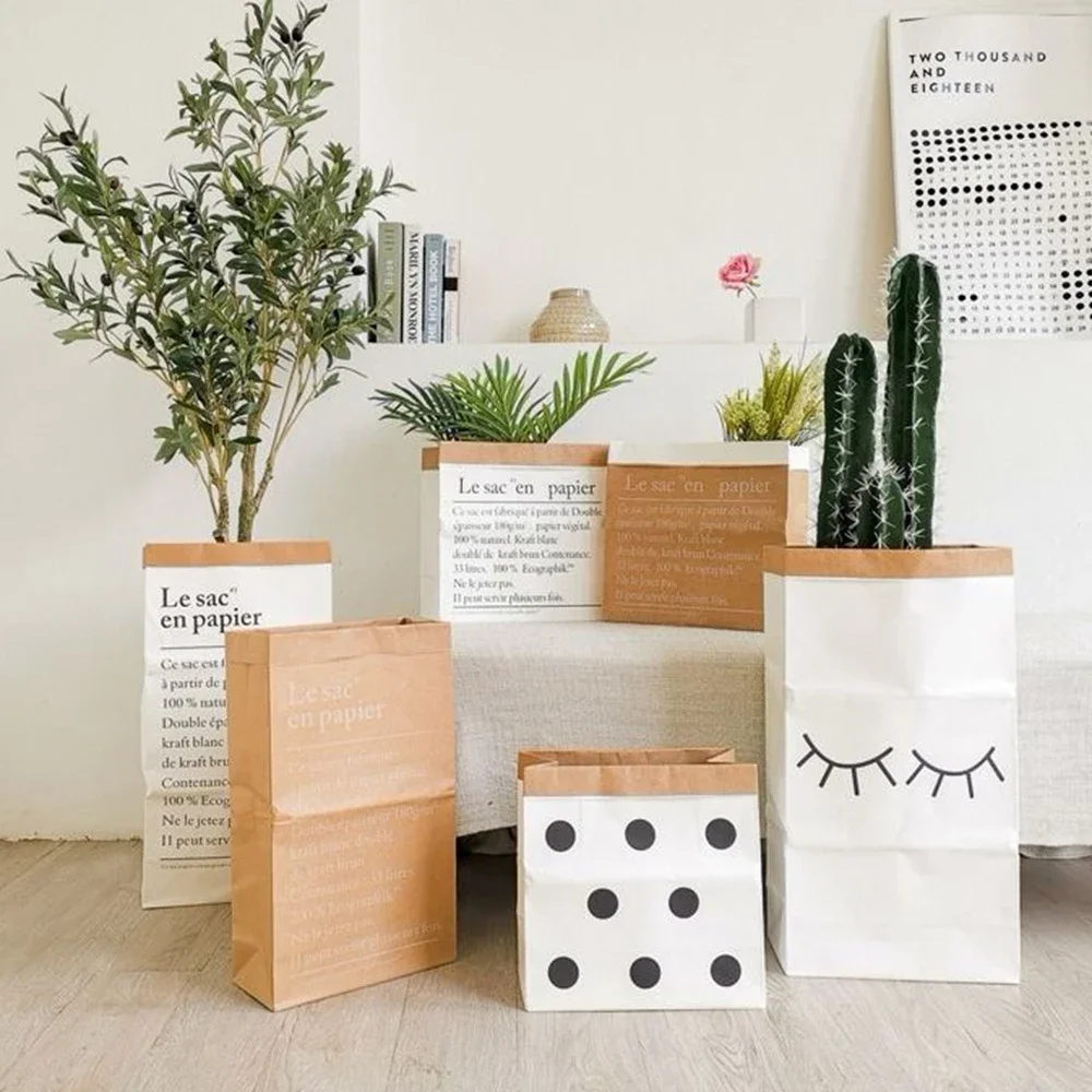 Large Size Flower Decor Bag Nordic Style Kraft Paper Storage Clothing Organizer Eco-Friendly Kids Room Home Storage Bags Red bag
Large Size Flower Decor Bag Nordic Style Kraft Paper Storage Clothing Organizer Eco-Friendly Kids Room Home Storage Bags Red bag