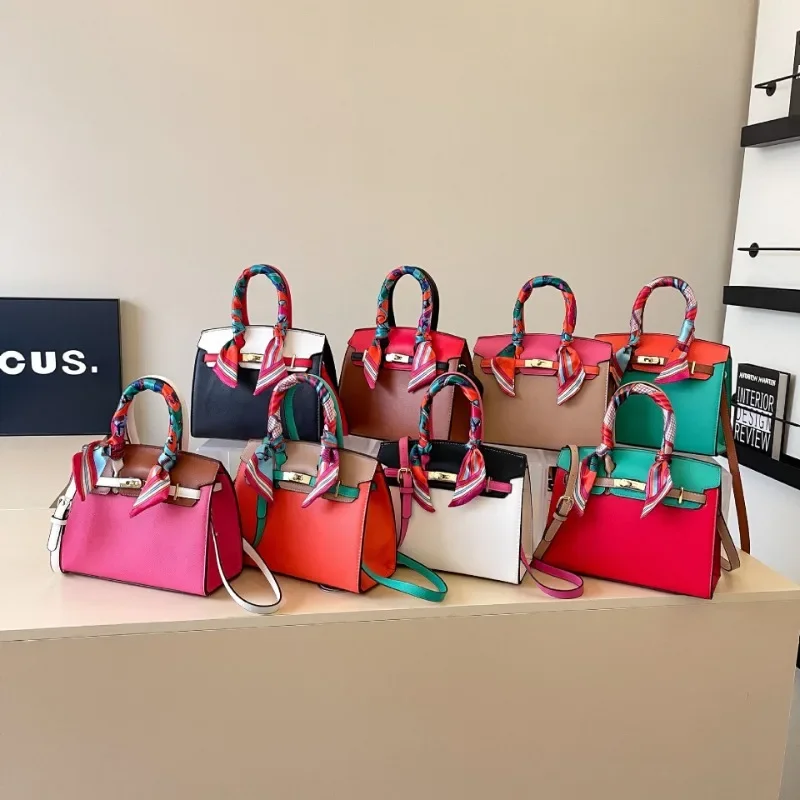 2025 New Women's Premium Texture Color-Blocked Kelly Bag - Multi-Carry (Shoulder/Crossbody/Tote) Trendy Versatile Handheld Bag
2025 New Women's Premium Texture Color-Blocked Kelly Bag - Multi-Carry (Shoulder/Crossbody/Tote) Trendy Versatile Handheld Bag