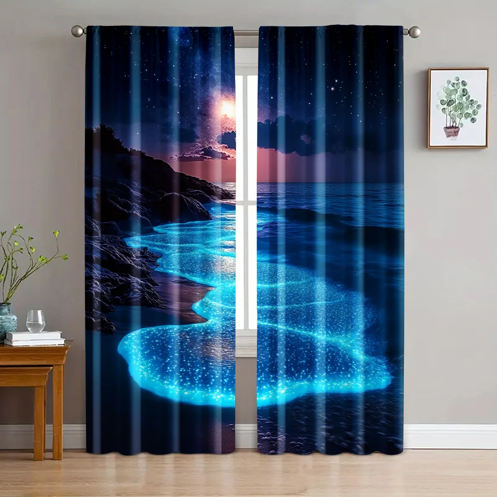 2pc, Party Window Curtains Charming blue ocean and moon Versatile Durable Polyester,Without Electricity Versatile Perfect for
2pc, Party Window Curtains Charming blue ocean and moon Versatile Durable Polyester,Without Electricity Versatile Perfect for