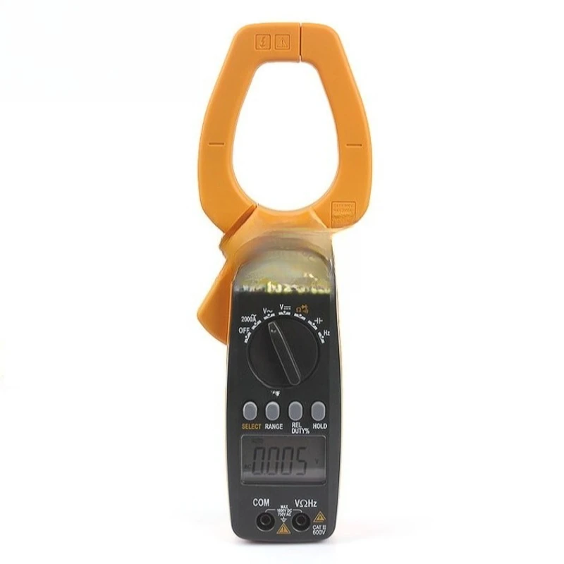 Digital Clamp Multimeter, AC 2000A Large Clamp Ammeter
Digital Clamp Multimeter, AC 2000A Large Clamp Ammeter