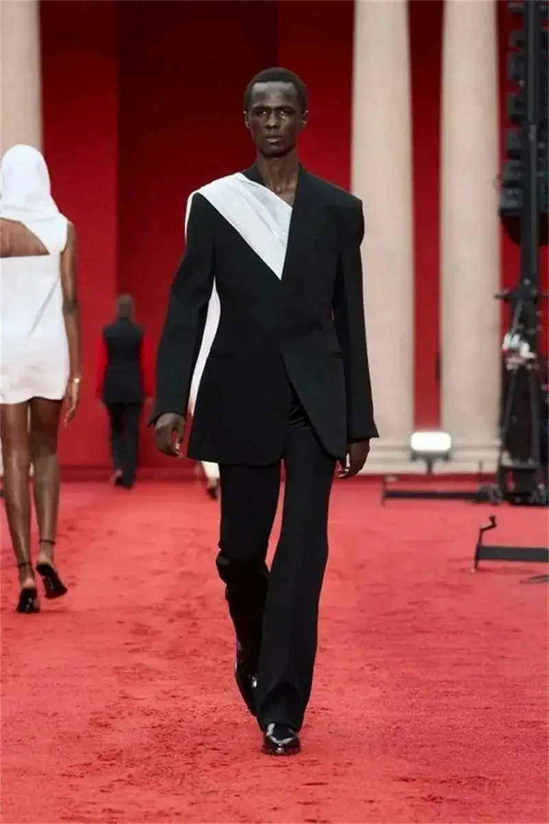 Formal Black Men's Suits Elegant Single Breasted Slim Fit 2 Piece Jacket Pants Sets High Quality Outfits Wedding Costume
Formal Black Men's Suits Elegant Single Breasted Slim Fit 2 Piece Jacket Pants Sets High Quality Outfits Wedding Costume
