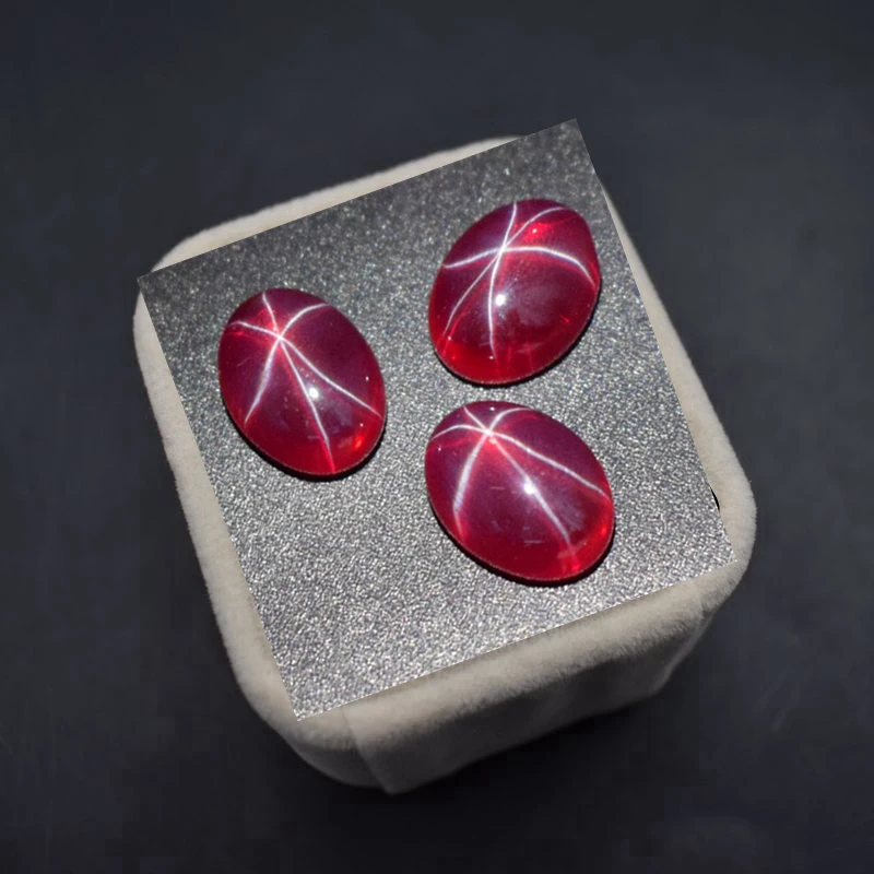 Natural Mined Star Ruby (Observe under the light) Oval Flat Cut VVS Loose Gemstone Pass UV Test Ruby for Jewelry Making
Natural Mined Star Ruby (Observe under the light) Oval Flat Cut VVS Loose Gemstone Pass UV Test Ruby for Jewelry Making