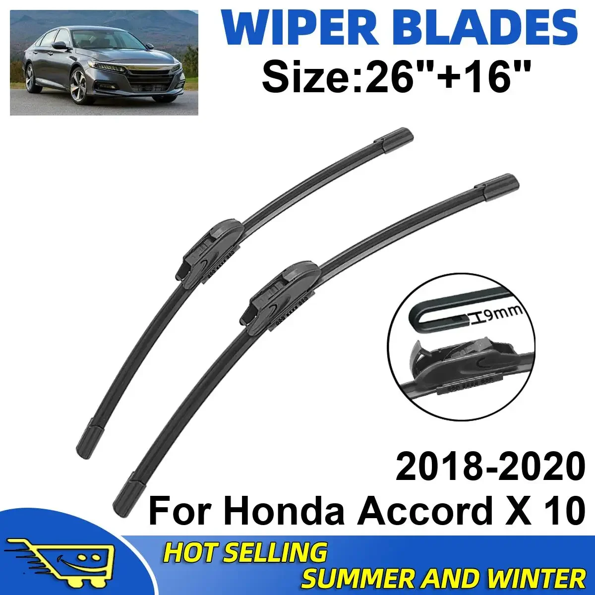 2PCS Wiper Blades Set Kit For Honda Accord X 10 2018-2020 Front Windshield Brushes Windscreen Window Accessories
2PCS Wiper Blades Set Kit For Honda Accord X 10 2018-2020 Front Windshield Brushes Windscreen Window Accessories