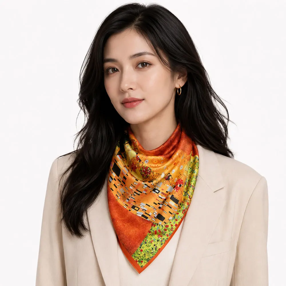 53cm Natural Silk Girl's Scarf Necktie Lady's Best-Selling Square Summer Top Luxury Woman Kiss Painting Bandana Gift for Family
53cm Natural Silk Girl's Scarf Necktie Lady's Best-Selling Square Summer Top Luxury Woman Kiss Painting Bandana Gift for Family