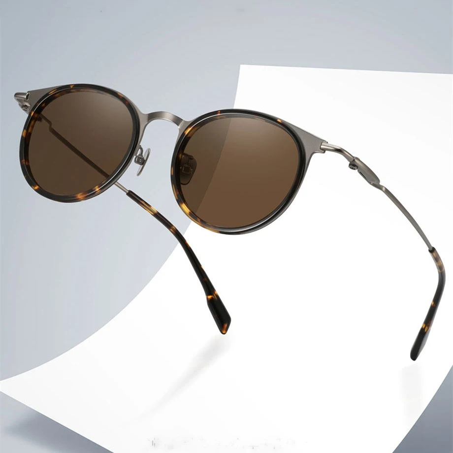 Vintage Round Men's Polarized Sunglasses Handmade Retro Titanium Acetate Sun Glasses for Women UV400 Anti-ultraviolet Sunglass
Vintage Round Men's Polarized Sunglasses Handmade Retro Titanium Acetate Sun Glasses for Women UV400 Anti-ultraviolet Sunglass