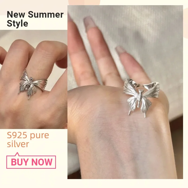 The open butterfly ring with its rough surface and romantic design is suitable for cute women to pair with.
The open butterfly ring with its rough surface and romantic design is suitable for cute women to pair with.