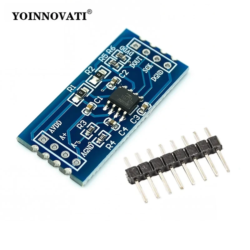 TM7711 24Bit Weighing Pressure Sensor Module / HX710A AD Converter / Digital Load Cell Amplifier for Arduino DIY Electronics
TM7711 24Bit Weighing Pressure Sensor Module / HX710A AD Converter / Digital Load Cell Amplifier for Arduino DIY Electronics