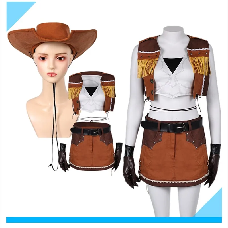 Fantasy Tifa Lockhart Cosplay Costume Adult Women Fantasia Vest Skirt Hat Outfits Halloween Carnival Party Suit
Fantasy Tifa Lockhart Cosplay Costume Adult Women Fantasia Vest Skirt Hat Outfits Halloween Carnival Party Suit
