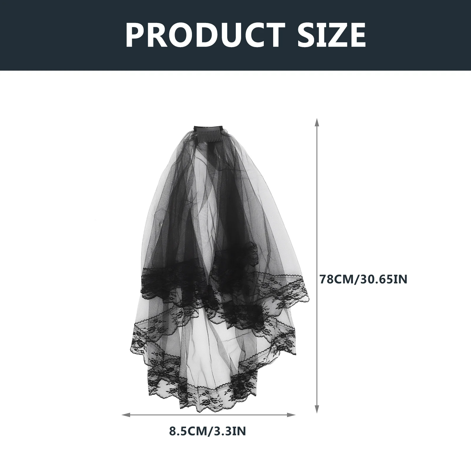 Stunning Lace Edge Short Veil Tulle Wedding Headpiece for Bride Bachelorette Halloween Costume Decoration Wedding Veil
Stunning Lace Edge Short Veil Tulle Wedding Headpiece for Bride Bachelorette Halloween Costume Decoration Wedding Veil