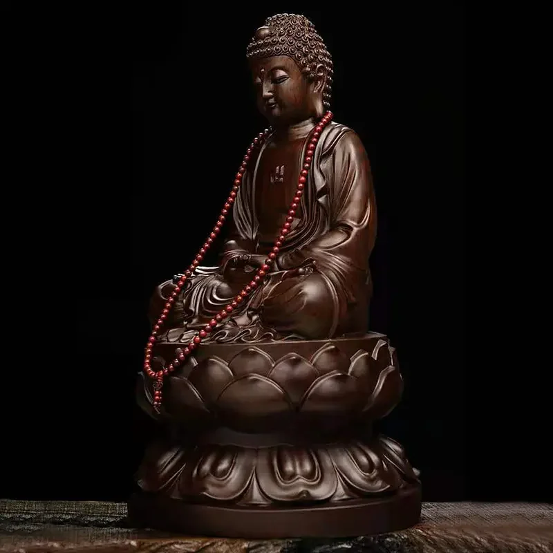 FX-18 ebony wood carving Buddha ornament solid wood Sakyamuni statue Amitabha Buddha three treasures Buddhist worship
FX-18 ebony wood carving Buddha ornament solid wood Sakyamuni statue Amitabha Buddha three treasures Buddhist worship