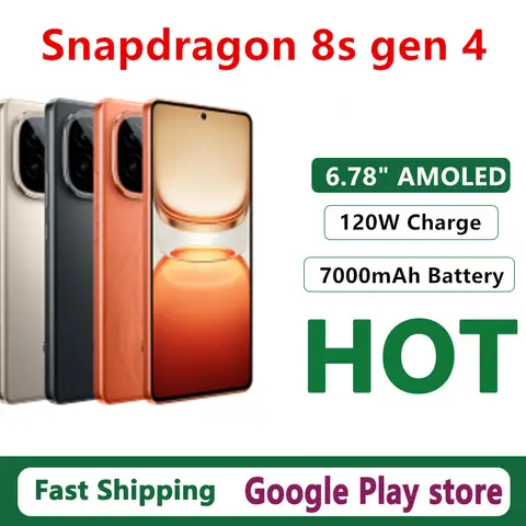 Oryginalny telefon komórkowy Vivo Iqoo Z10 Turbo Pro 6.78\\\\\\\" AMOLED 144HZ Ładowanie 120W Bateria 7000mAh Aparat 50.0MP Snapdragon 8S Gen 4