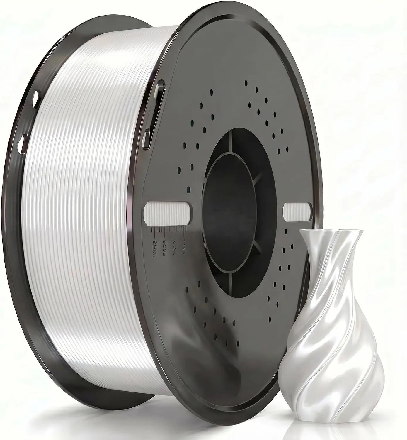 Silk PLA 1.75mm 3D Printer Filament, Silk White 1kg Spool, Dimensional Accuracy +/- 0.02mm, Fit Most FDM Printer
Silk PLA 1.75mm 3D Printer Filament, Silk White 1kg Spool, Dimensional Accuracy +/- 0.02mm, Fit Most FDM Printer