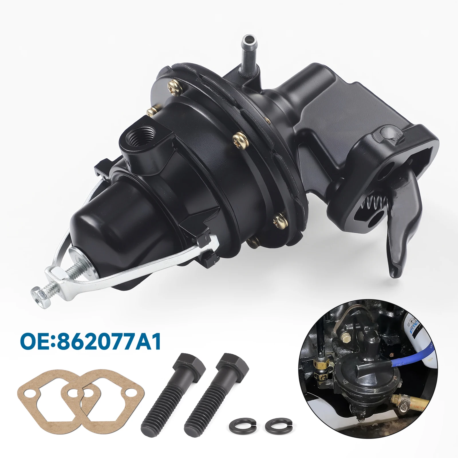 Mechanical Fuel Pump OEM 41141A2,18-7284,M60315,862077A1 For Mercruiser GM 4.3 262 3.8 5.3 5.7 350 V6 V8 305 5.0 Drive Engines
Mechanical Fuel Pump OEM 41141A2,18-7284,M60315,862077A1 For Mercruiser GM 4.3 262 3.8 5.3 5.7 350 V6 V8 305 5.0 Drive Engines