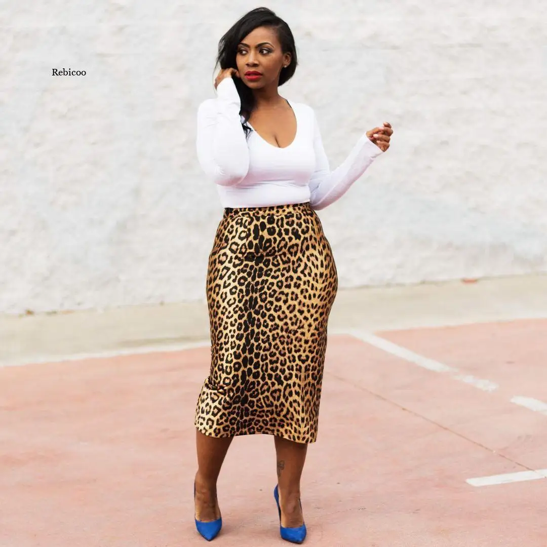 High Street Fashion Leopard Print Midi Skirt Summer High Waist Skirt Female Pencil Skirts
High Street Fashion Leopard Print Midi Skirt Summer High Waist Skirt Female Pencil Skirts