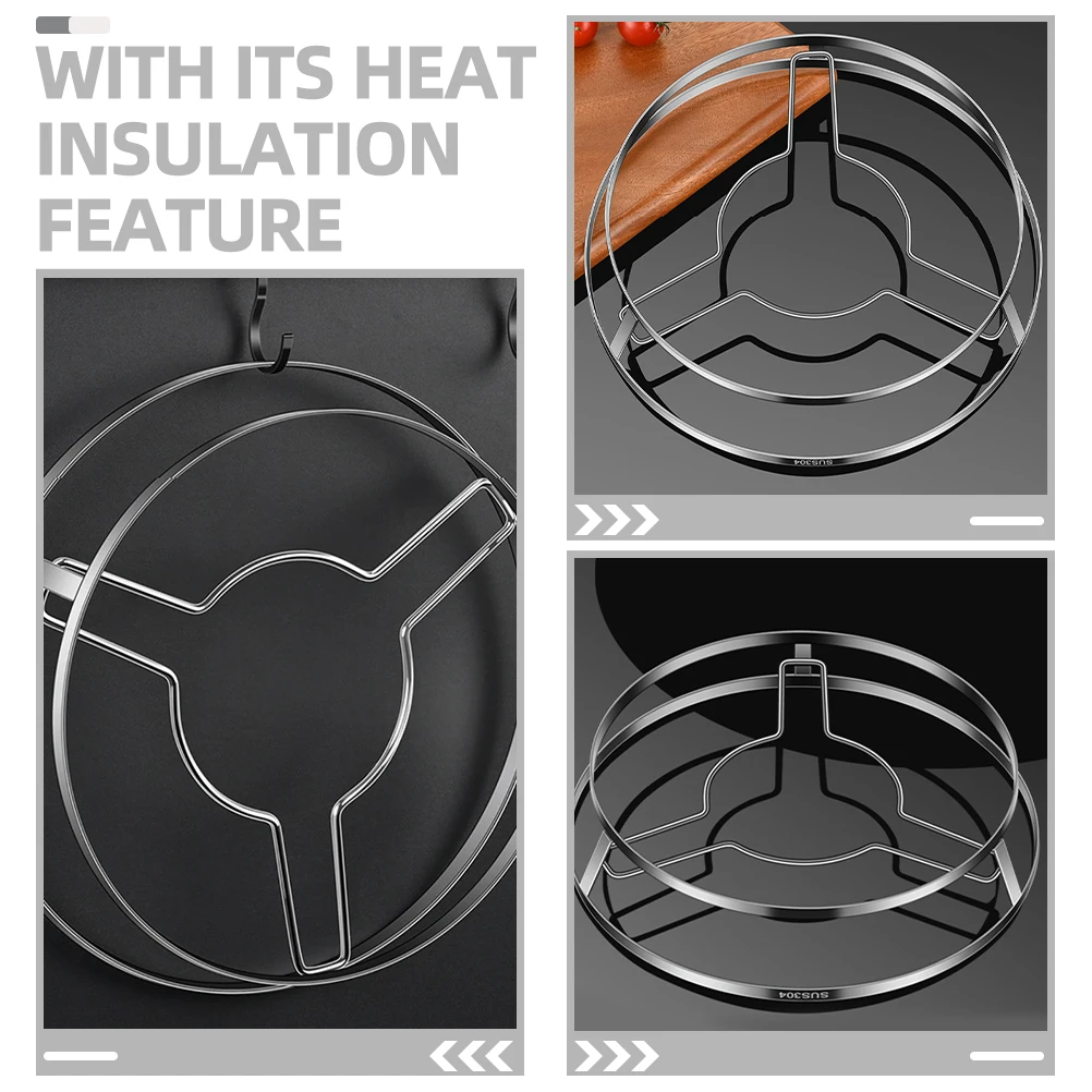 304 Stainless Steel Pot Rack Countertop Wok Holder Pan Support Insulation Reusable Camping Kitchen Stand Storage Solution Heat
304 Stainless Steel Pot Rack Countertop Wok Holder Pan Support Insulation Reusable Camping Kitchen Stand Storage Solution Heat
