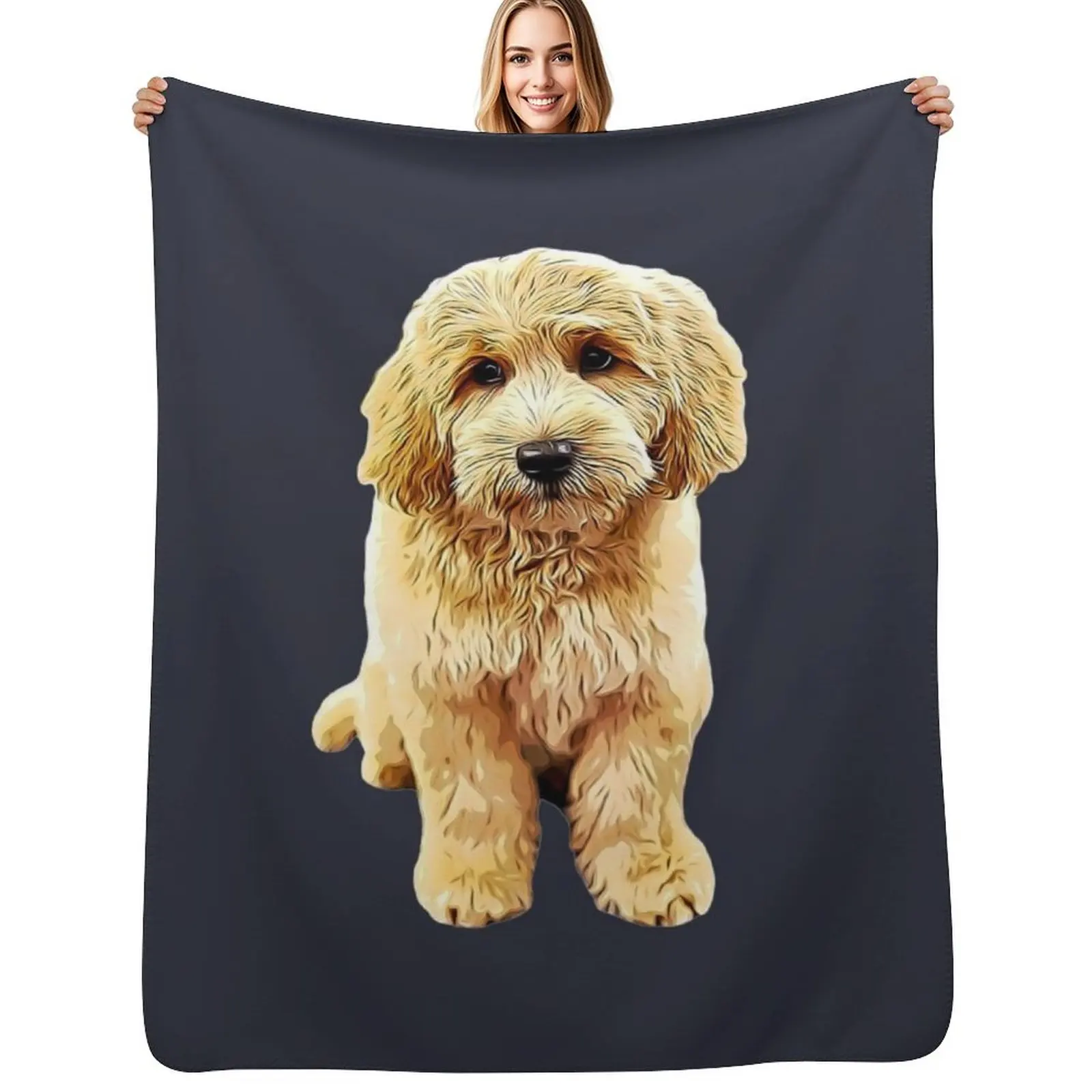 Goldendoodle Cute Puppy Eyes! Throw Blanket Vintage Blankets For Sofas Flannel Baby Blankets
Goldendoodle Cute Puppy Eyes! Throw Blanket Vintage Blankets For Sofas Flannel Baby Blankets
