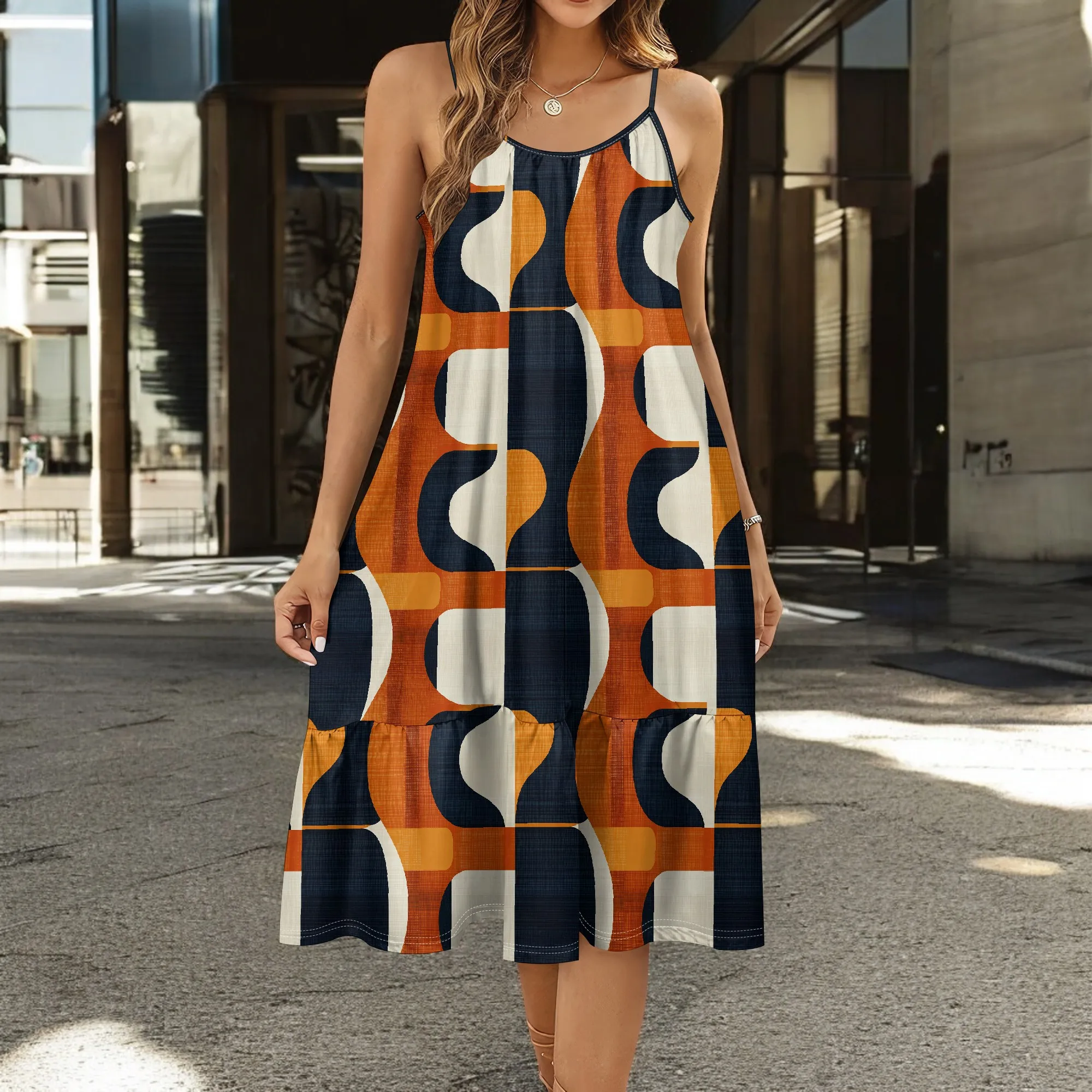 Afrocentric Geometric Print Summer Dress Plus Size Women's S-3XL Casual or Festival Wear
Afrocentric Geometric Print Summer Dress Plus Size Women's S-3XL Casual or Festival Wear
