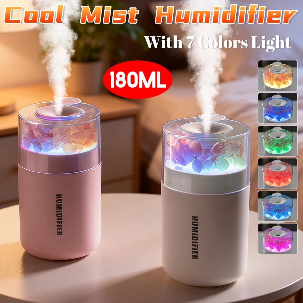 180 мл увлажнитель прохладного тумана с 7 цветами, портативный автомобильный мини-диффузор аромата воздуха, домашний настольный персональный маленький масляный туманообразователь
180 мл увлажнитель прохладного тумана с 7 цветами, портативный автомобильный мини-диффузор аромата воздуха, домашний настольный персональный маленький масляный туманообразователь