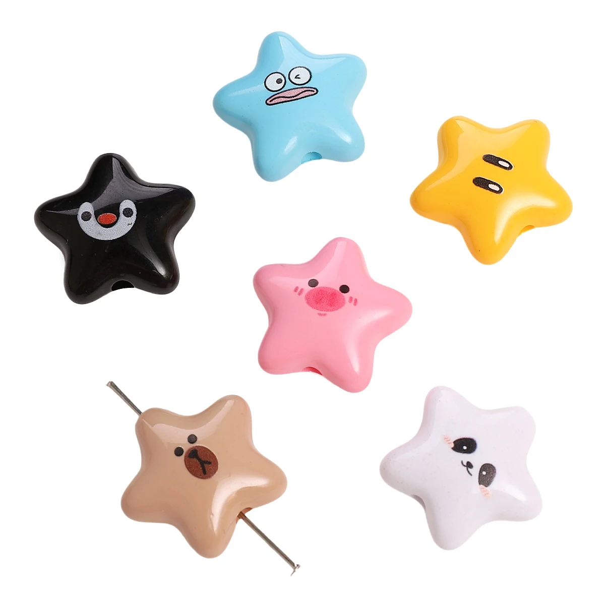 2pcs 22x20mm Cute Cartoon Pattern Print Star Beads Acrylic Loose Spacer Beads Charms For Jewelry Making DIY Phone Chain Bracelet
2pcs 22x20mm Cute Cartoon Pattern Print Star Beads Acrylic Loose Spacer Beads Charms For Jewelry Making DIY Phone Chain Bracelet