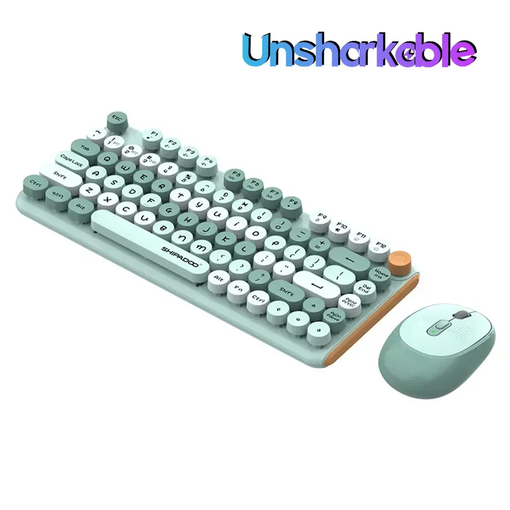 UNSHARKABLE Wireless Bluetooth Keyboard Mouse Set USB Recharge Punk Punk Keycap Mixed Color for PC Laptop Office Gaming Use
UNSHARKABLE Wireless Bluetooth Keyboard Mouse Set USB Recharge Punk Punk Keycap Mixed Color for PC Laptop Office Gaming Use
