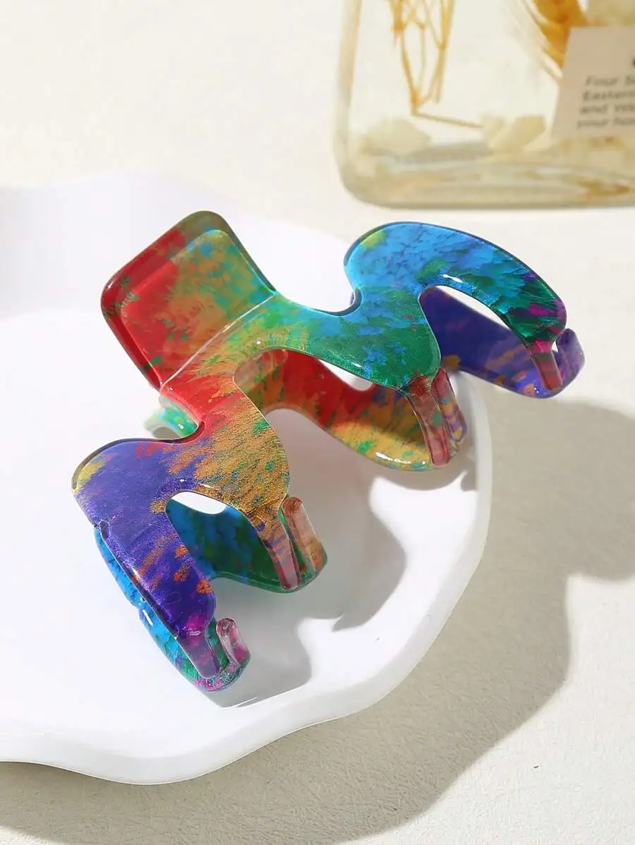 Colorful Dye Acrylic M-Shaped Hair Claw Clip For Women Fashion Styling Accessory
Colorful Dye Acrylic M-Shaped Hair Claw Clip For Women Fashion Styling Accessory