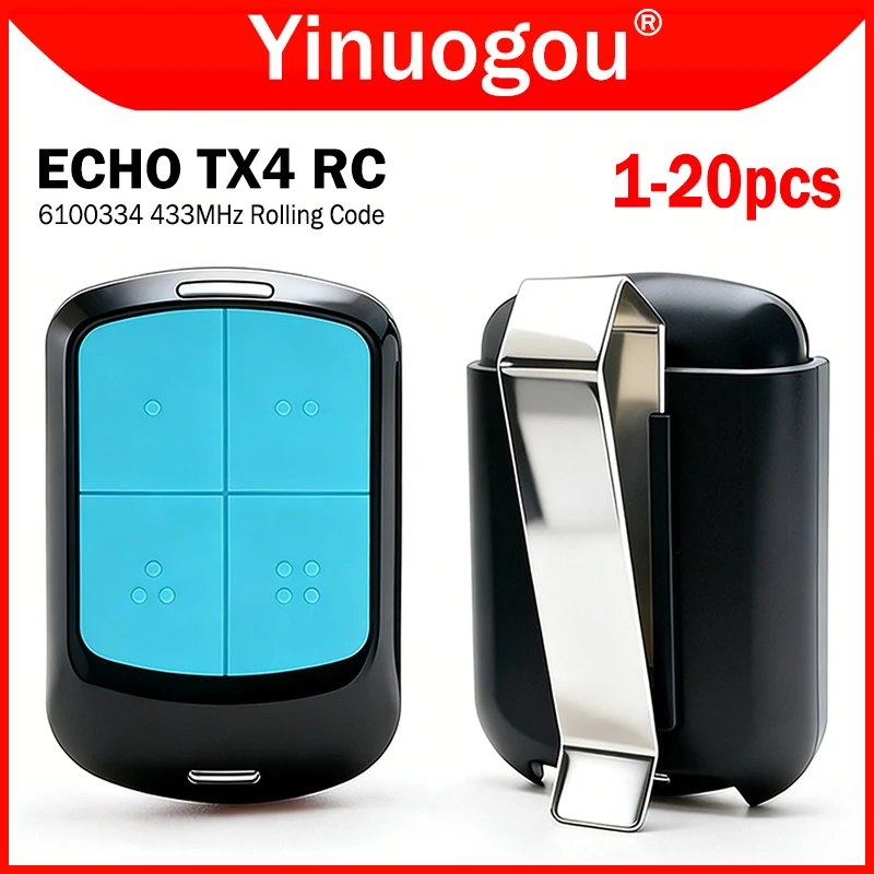 6100334 ECHO TX4 RC 433 Пульт дистанционного управления для гаражных ворот 433МГц с плавающим BRAVO TX4 BRAVO TE4433H кодом для электрических ворот
6100334 ECHO TX4 RC 433 Пульт дистанционного управления для гаражных ворот 433МГц с плавающим BRAVO TX4 BRAVO TE4433H кодом для электрических ворот