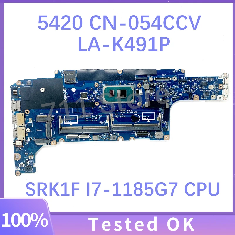 CN-054CCV 054CCV 54CCV GDF40 LA-K491P Mainboard For DELL Latitude 5420 Laptop Motherboard With SRK1F I7-1185G7 CPU 100%Tested OK
CN-054CCV 054CCV 54CCV GDF40 LA-K491P Mainboard For DELL Latitude 5420 Laptop Motherboard With SRK1F I7-1185G7 CPU 100%Tested OK