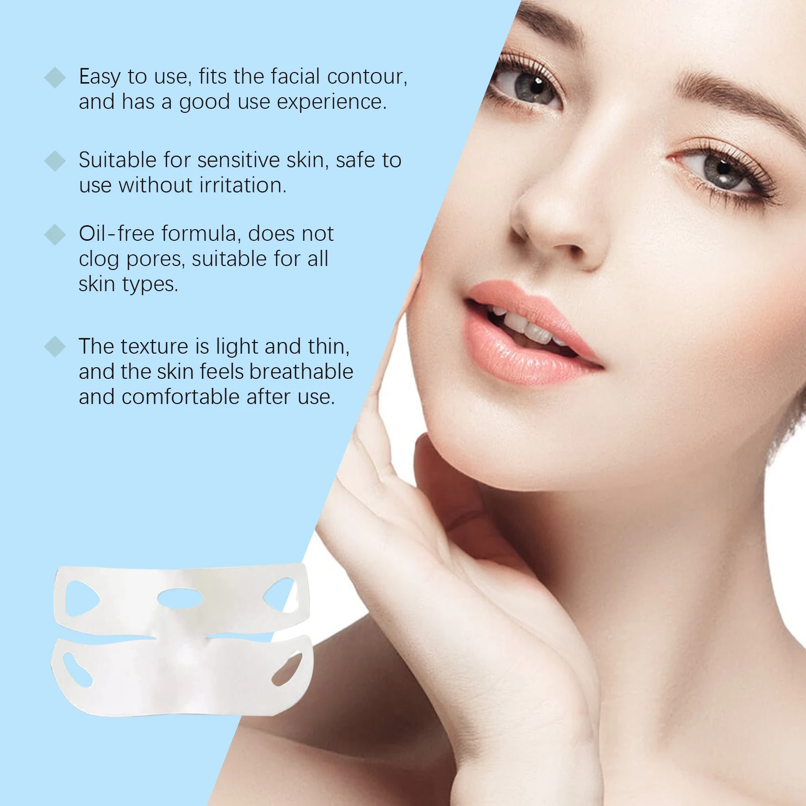 Lifting Facial Mask Face V Shape Anti Puffy Slimming Bandage Lift up Reduce Double Chin Face Massage Hydrate Firming Skin Care
Lifting Facial Mask Face V Shape Anti Puffy Slimming Bandage Lift up Reduce Double Chin Face Massage Hydrate Firming Skin Care